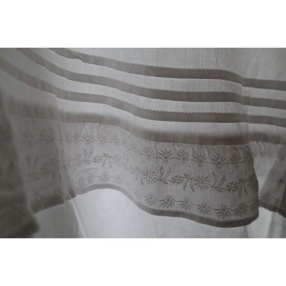 Old Navy Women's Sz M White Sleeveless Ruffle Neck Tiered Midi Sundress - Picture 10 of 12